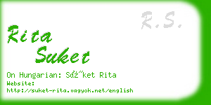 rita suket business card